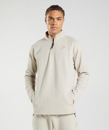 Pánské Accessories Gymshark Rest Day 1/4 Zip Šedé | CZ 2774ZUT